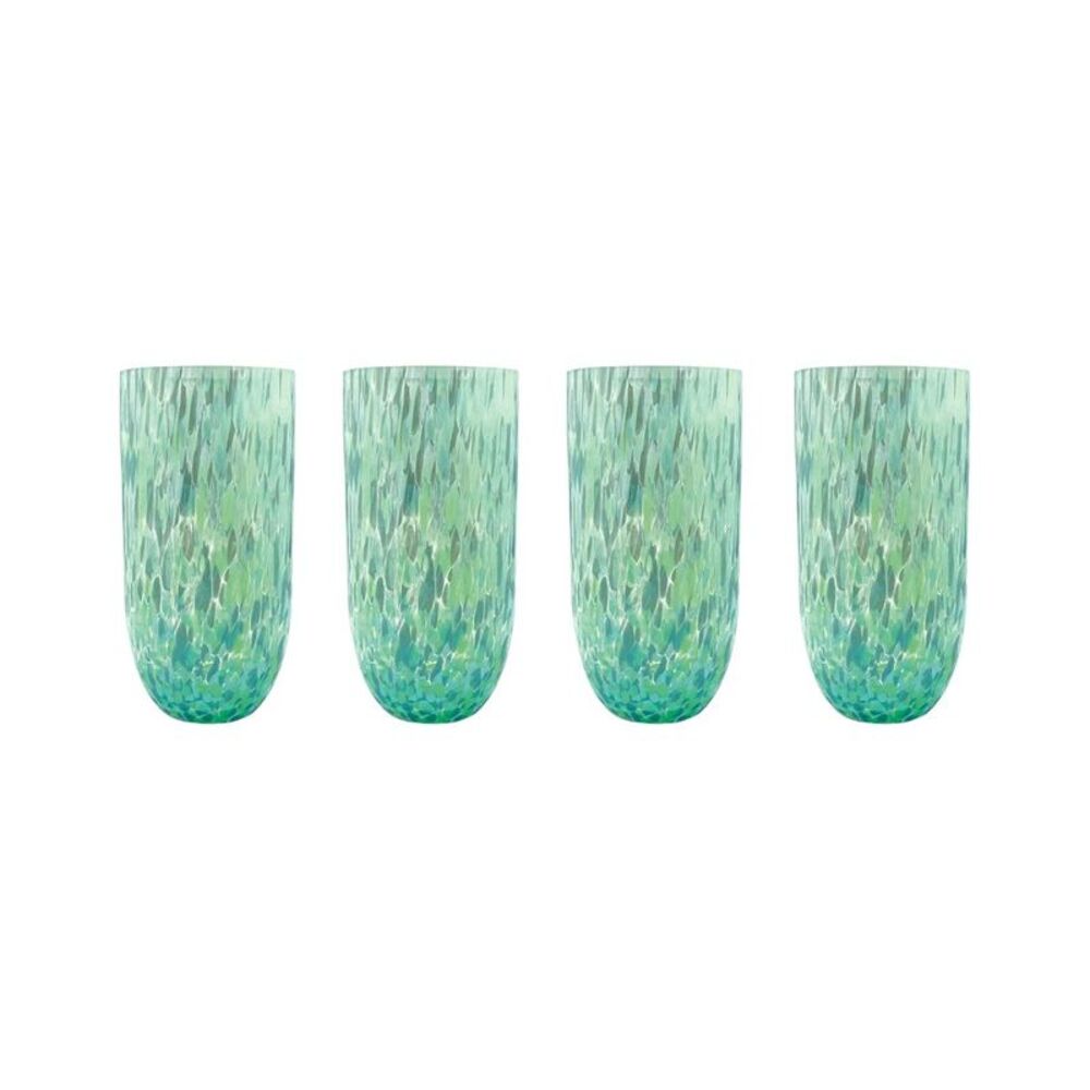 Mariposa Set Of 4 Sip Sip Confetti Drinking Glasses